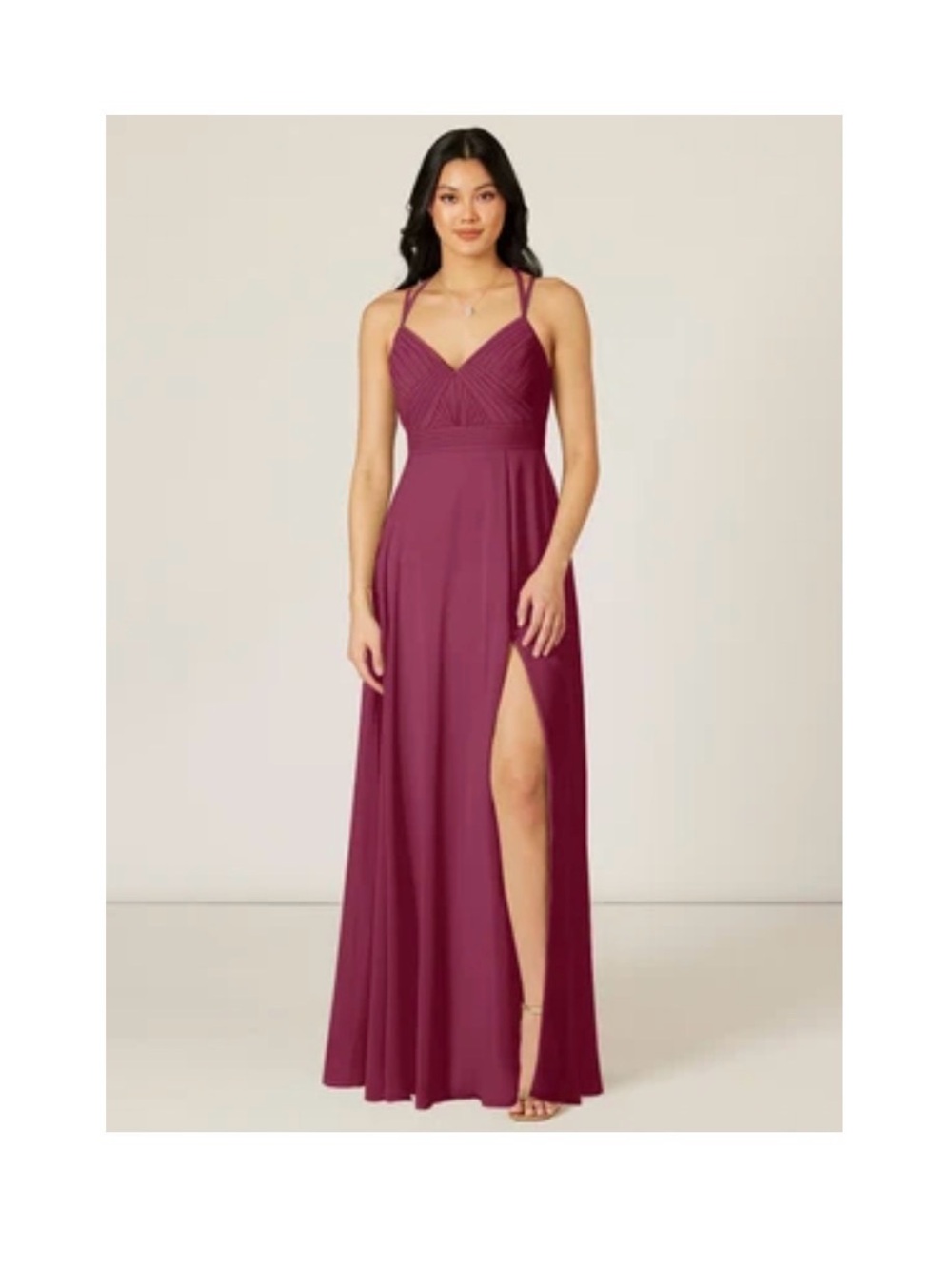 Azazie Aubrey Dress in Mulberry